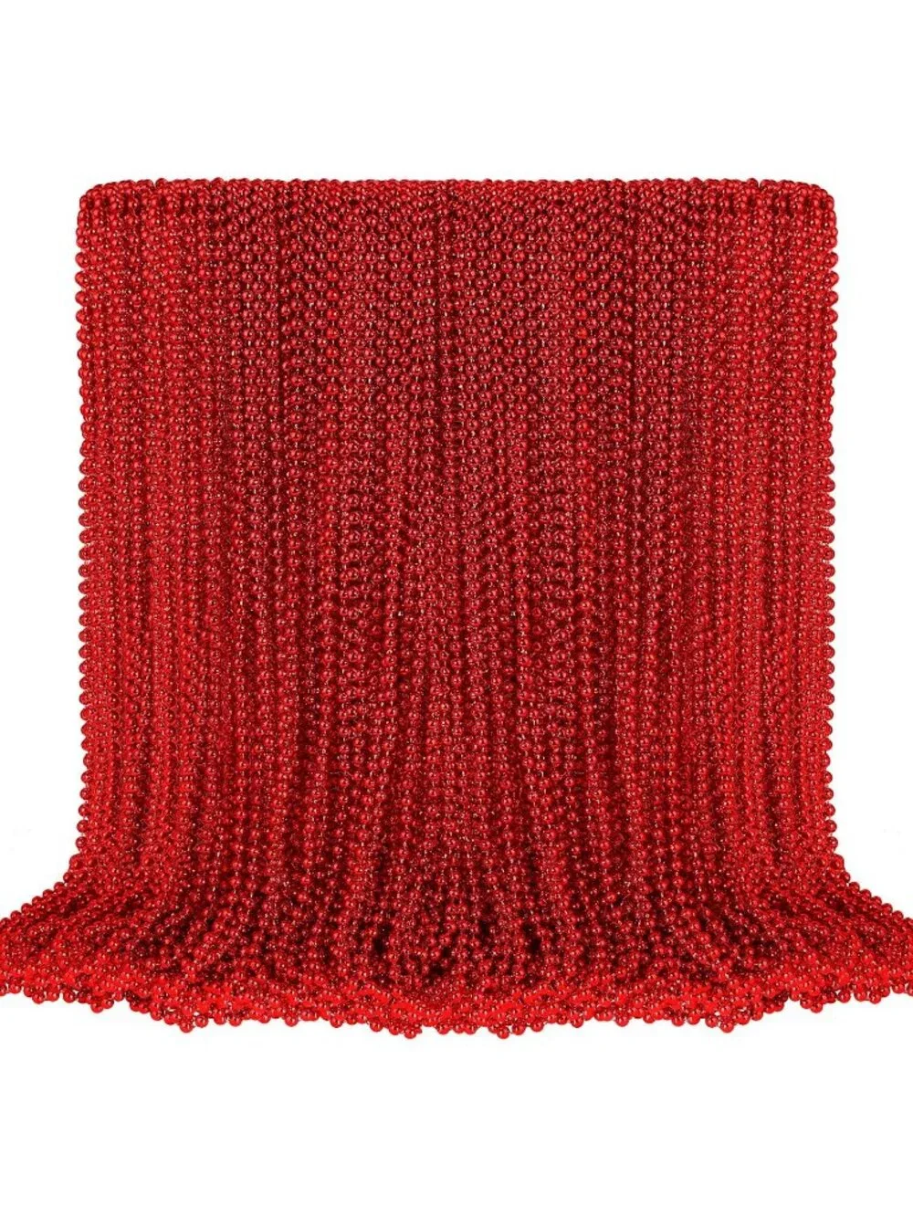 100PCS Red Mardi Gras Bead Necklaces 33
